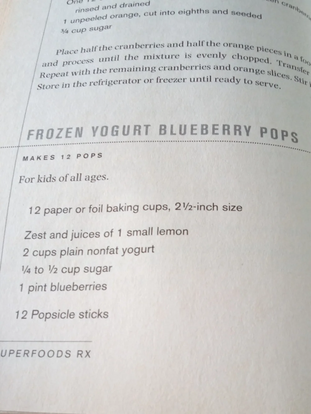 Heath & Cookbook Super Foods RX by Steven Pratt, M.D.